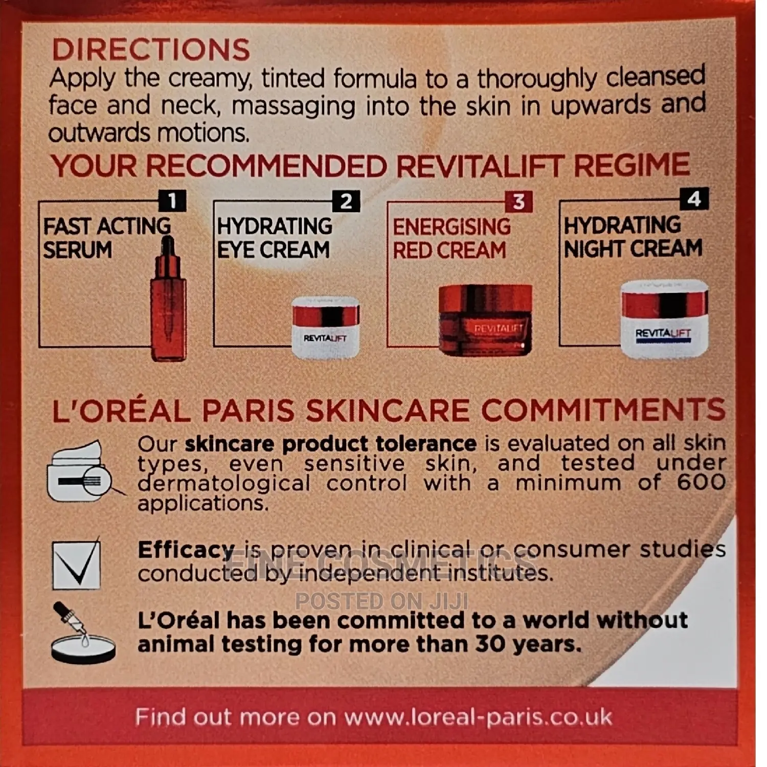 L'oréal Retino Revitalift Anti-Aging Energising Red Cream
