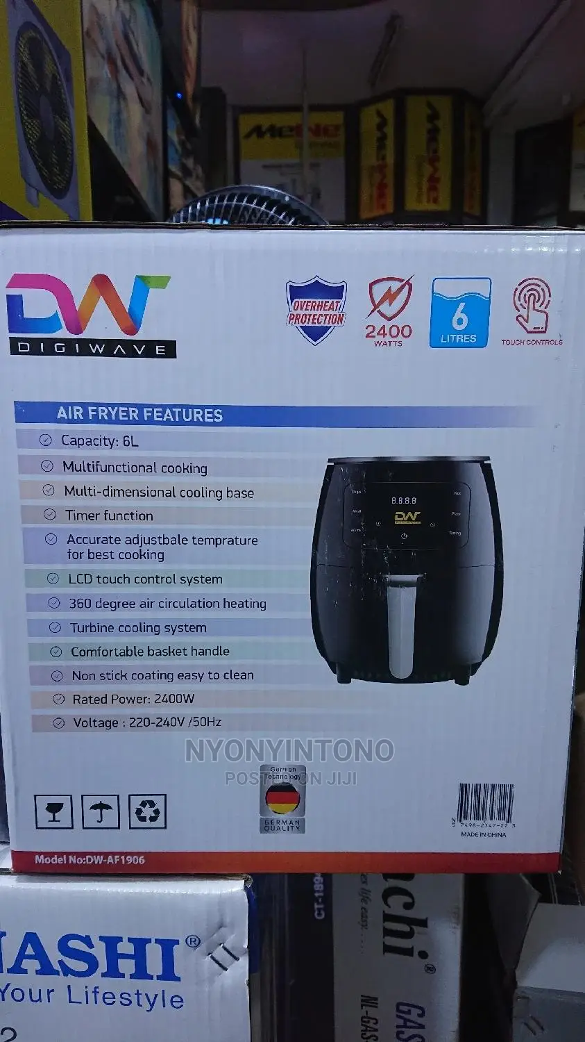 Digiwave 6liters Air Fryer With Timer