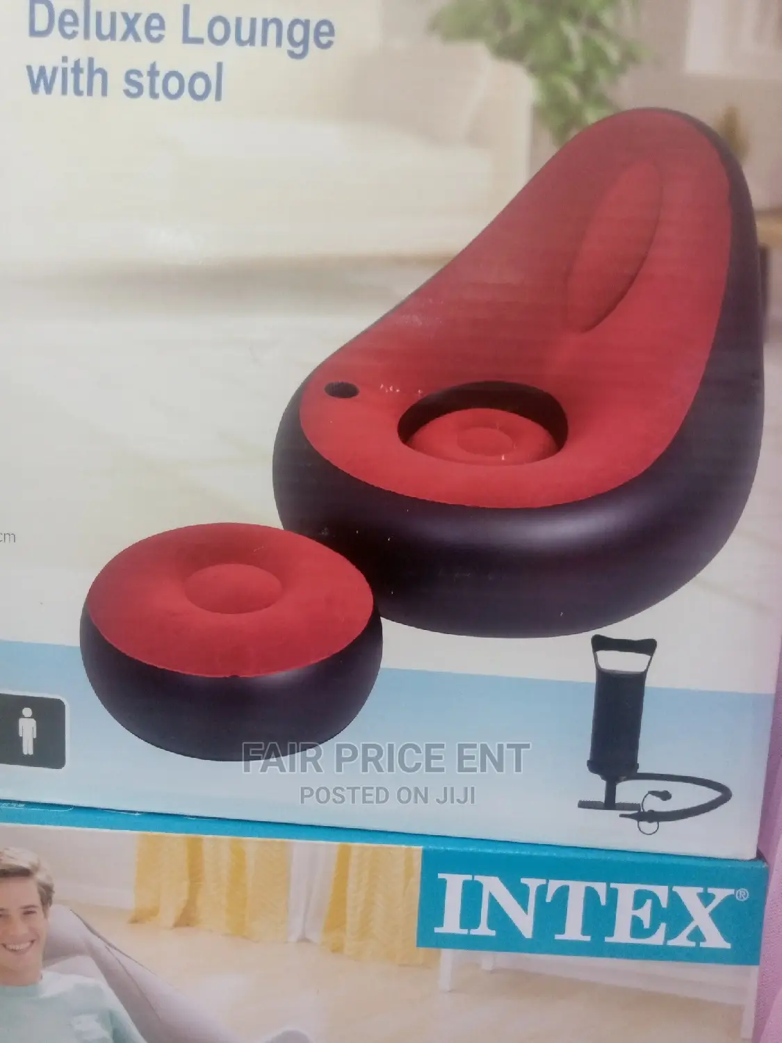 Air Sofa Stool ( Red)