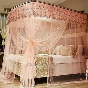 Two Stand Mosquito Net.5*6( Cream)