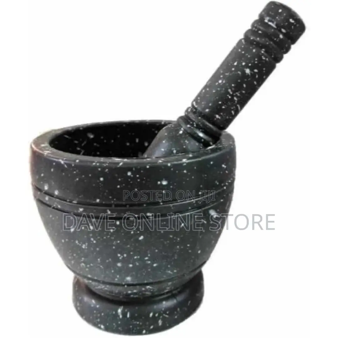 Spice Grinding Mortar and Pestle-Black