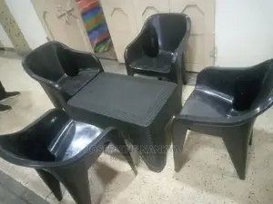 Table Set With Four Chairs, Plastic