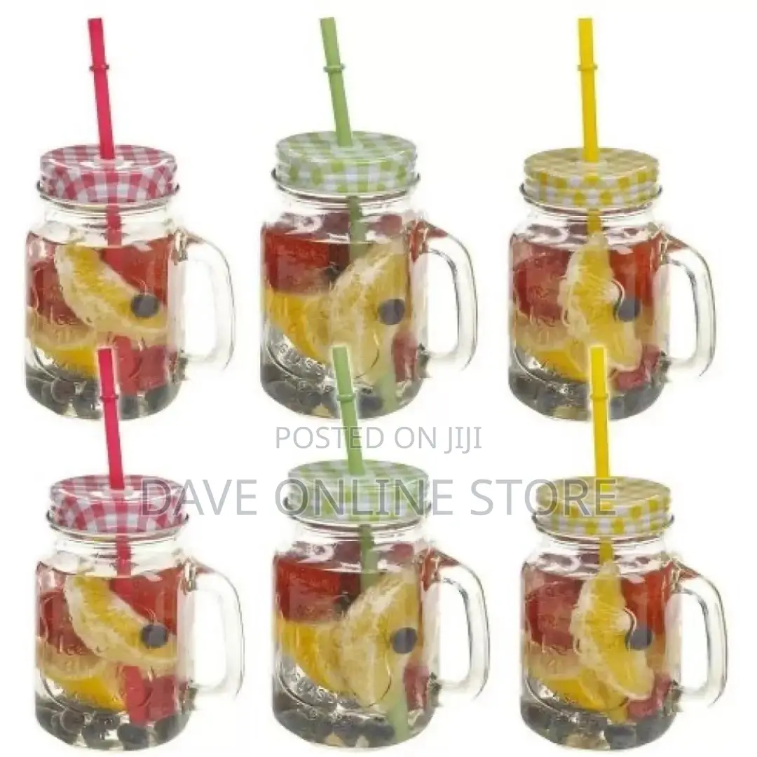 6 Pieces of Juice Glass Mason Jars Cup Mugs