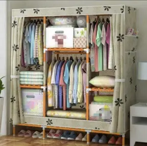 Wooden Wardrobe With Three Columns