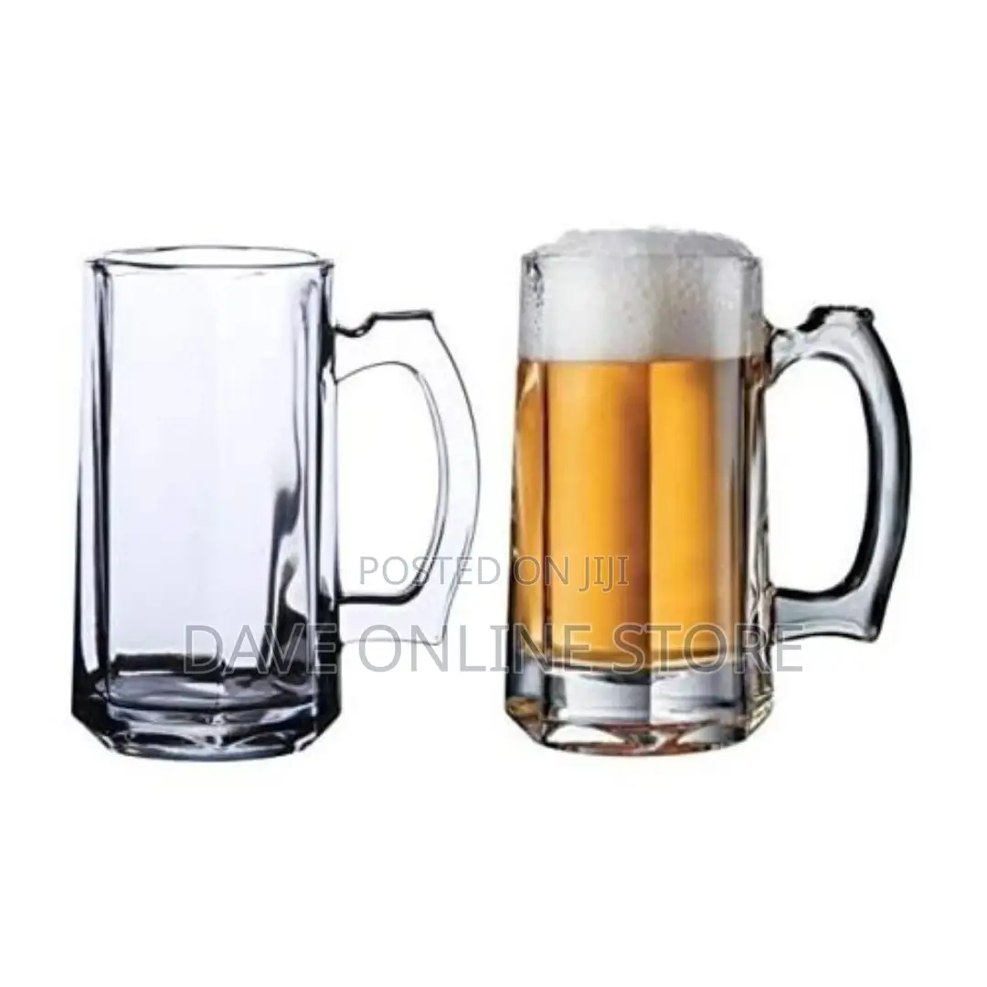 Heavy Glass Beer Glasses-Colorless