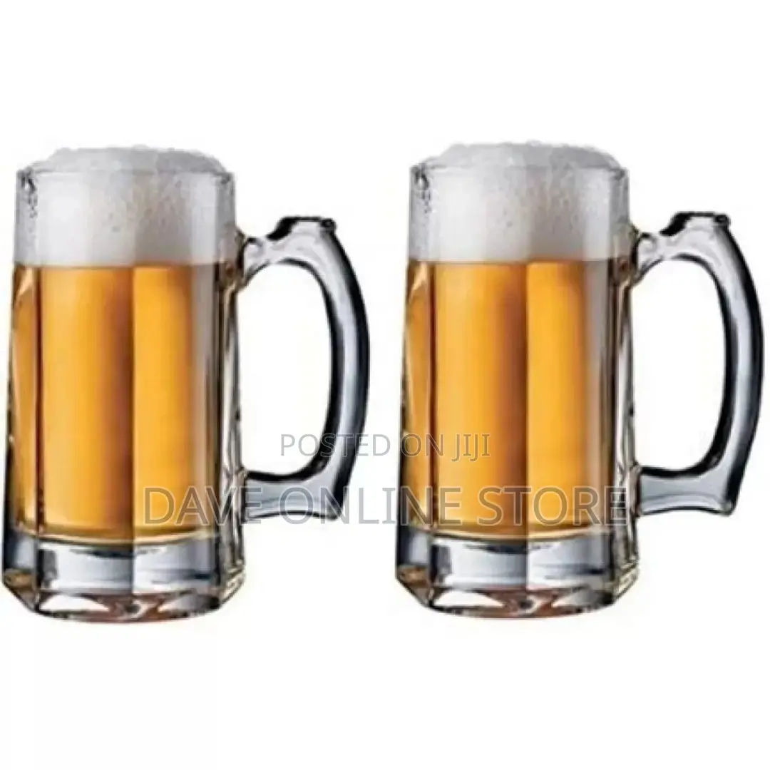 Heavy Glass Beer Glasses-Colorless