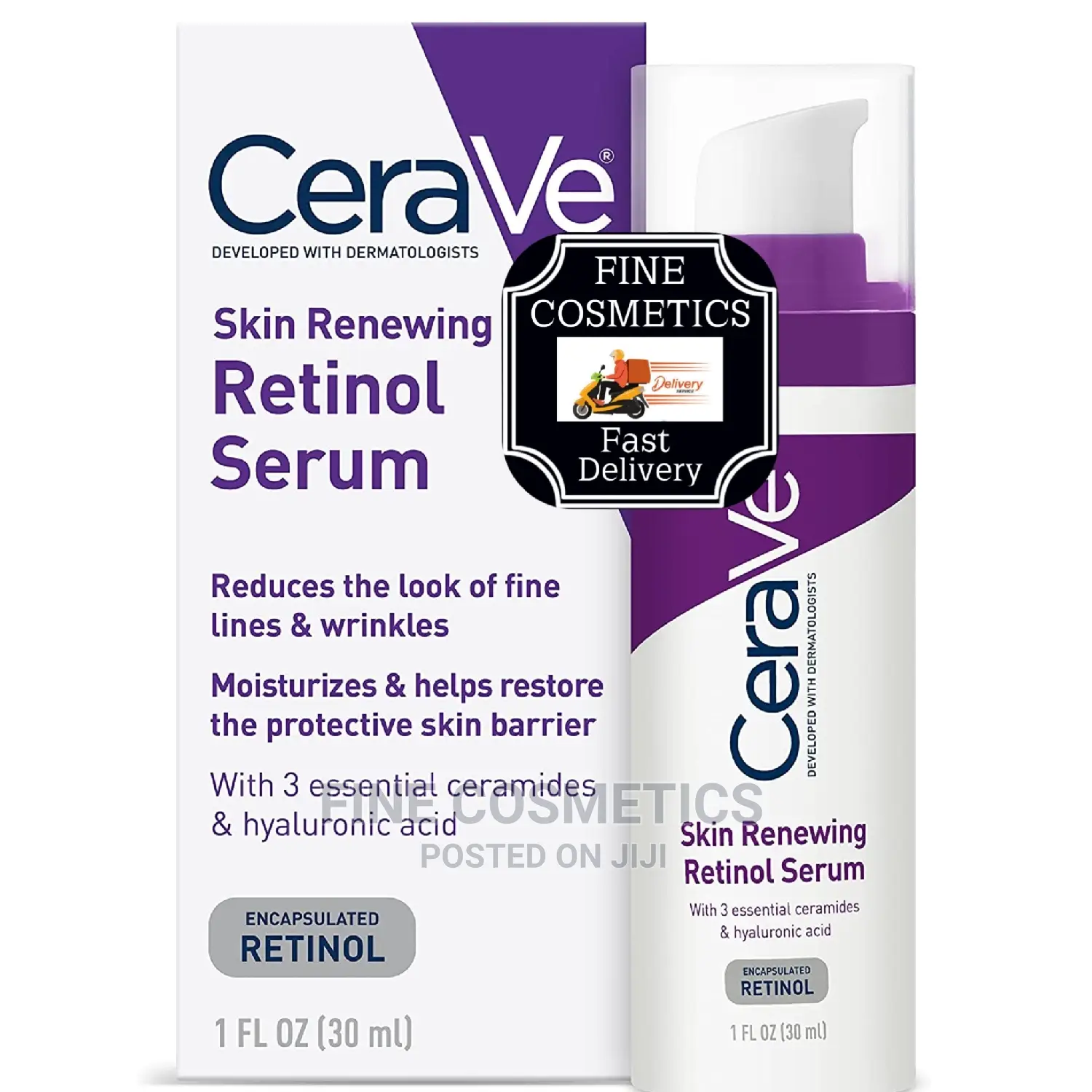 Cerave Retinol Skin Renewing Antiaging Serum With Hyaluronic