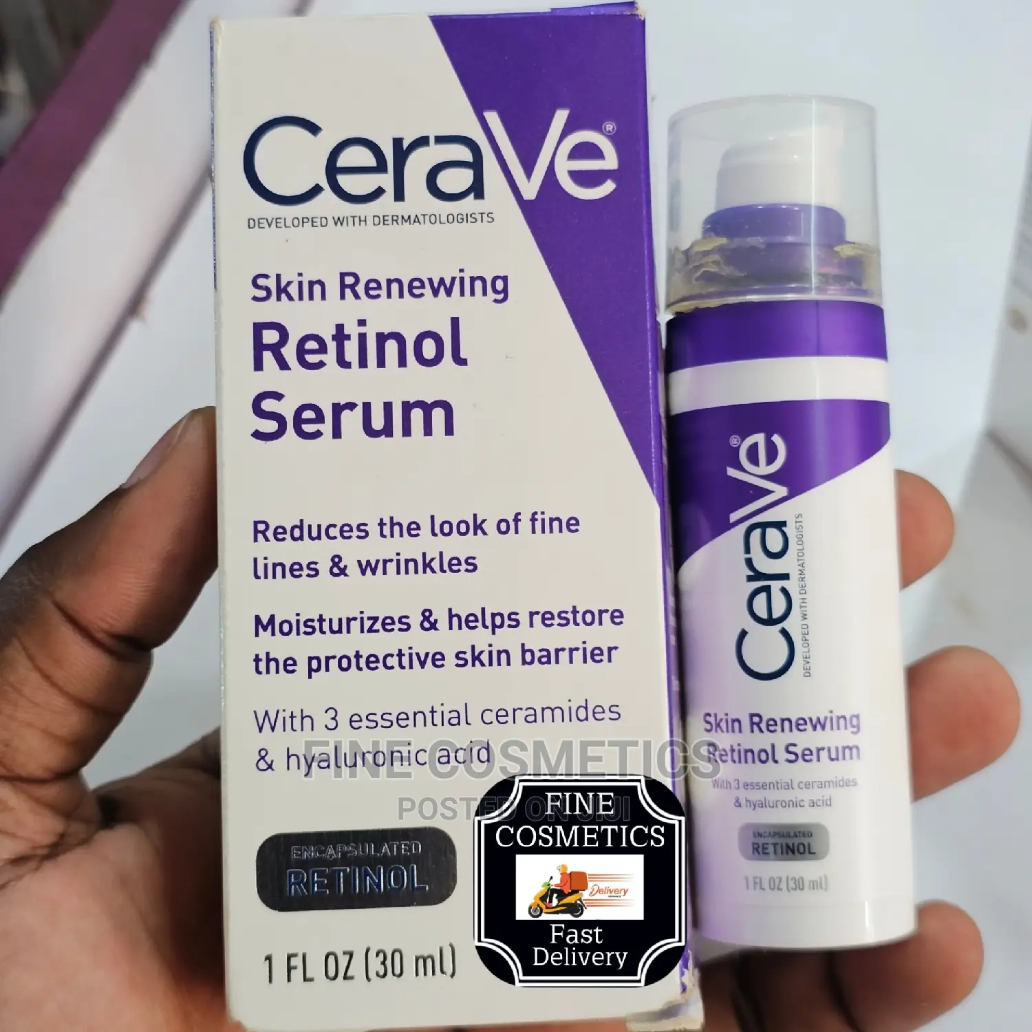 Cerave Retinol Skin Renewing Antiaging Serum With Hyaluronic