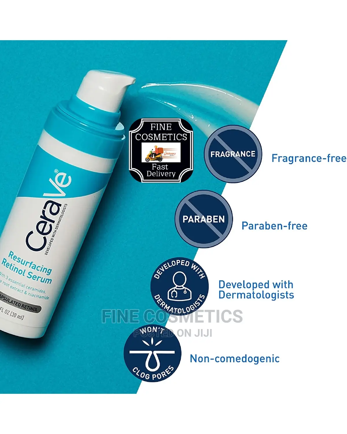 Cerave Retinol Resurfacing Serum for Pimples/Acne Prone Skin