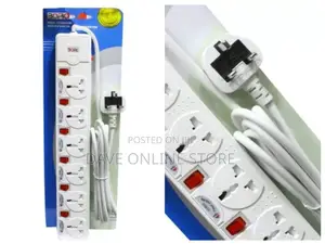 Borl 6-Ways Heavy Duty Premium Extension Socket