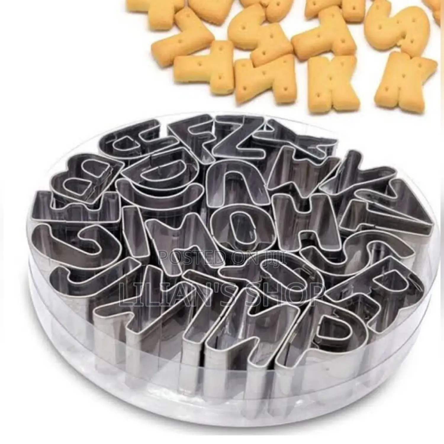 26pcs Alphabet Cookie Press/Cutter/Molds
