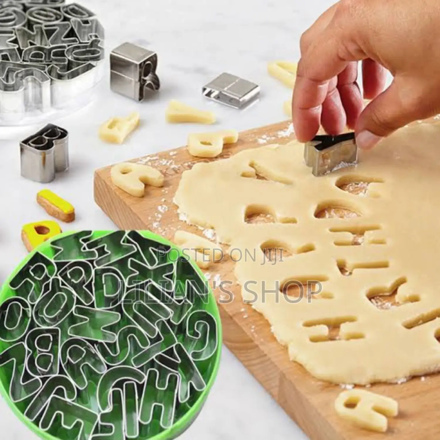 26pcs Alphabet Cookie Press/Cutter/Molds