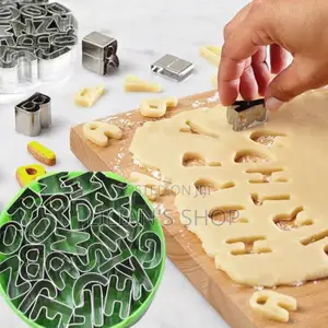26pcs Alphabet Cookie Press/Cutter/Molds