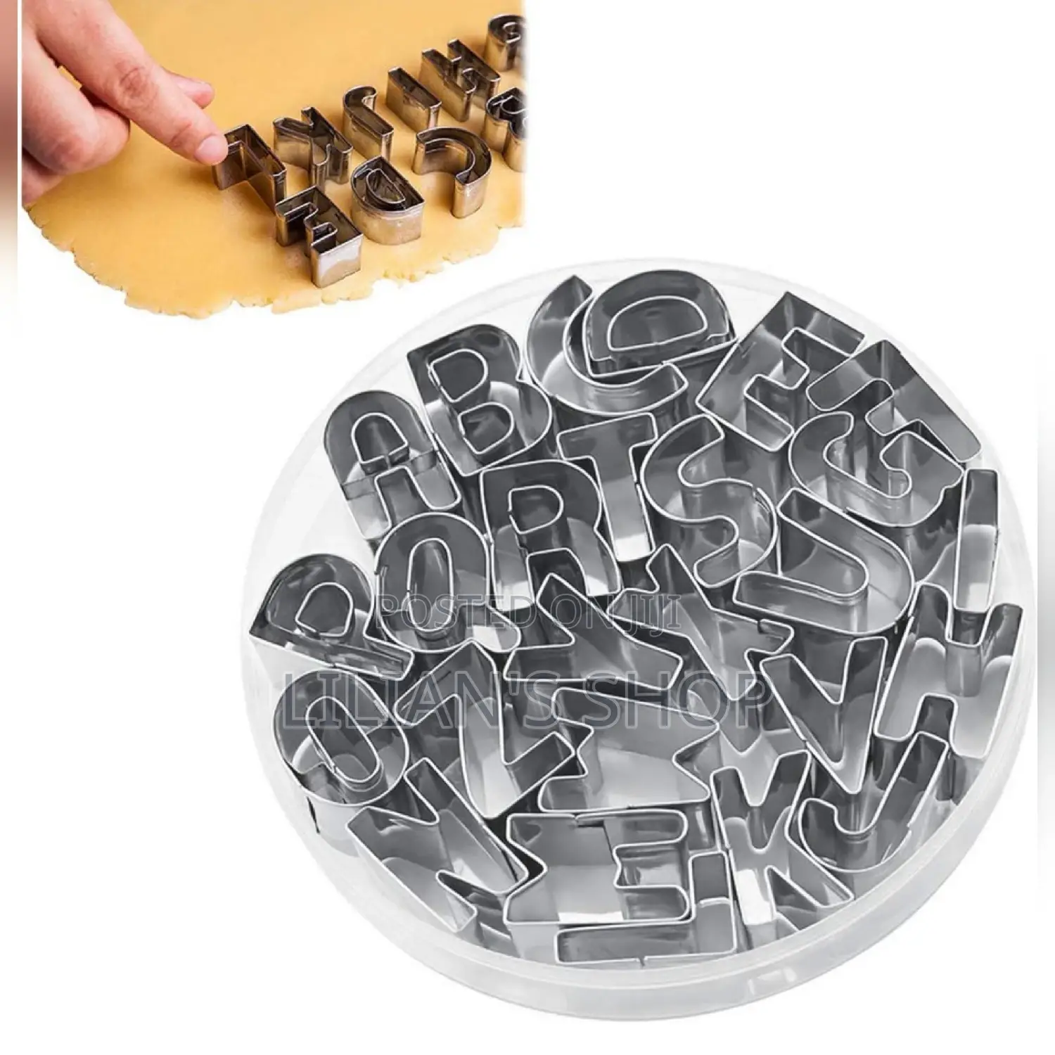 26pcs Alphabet Cookie Press/Cutter/Molds