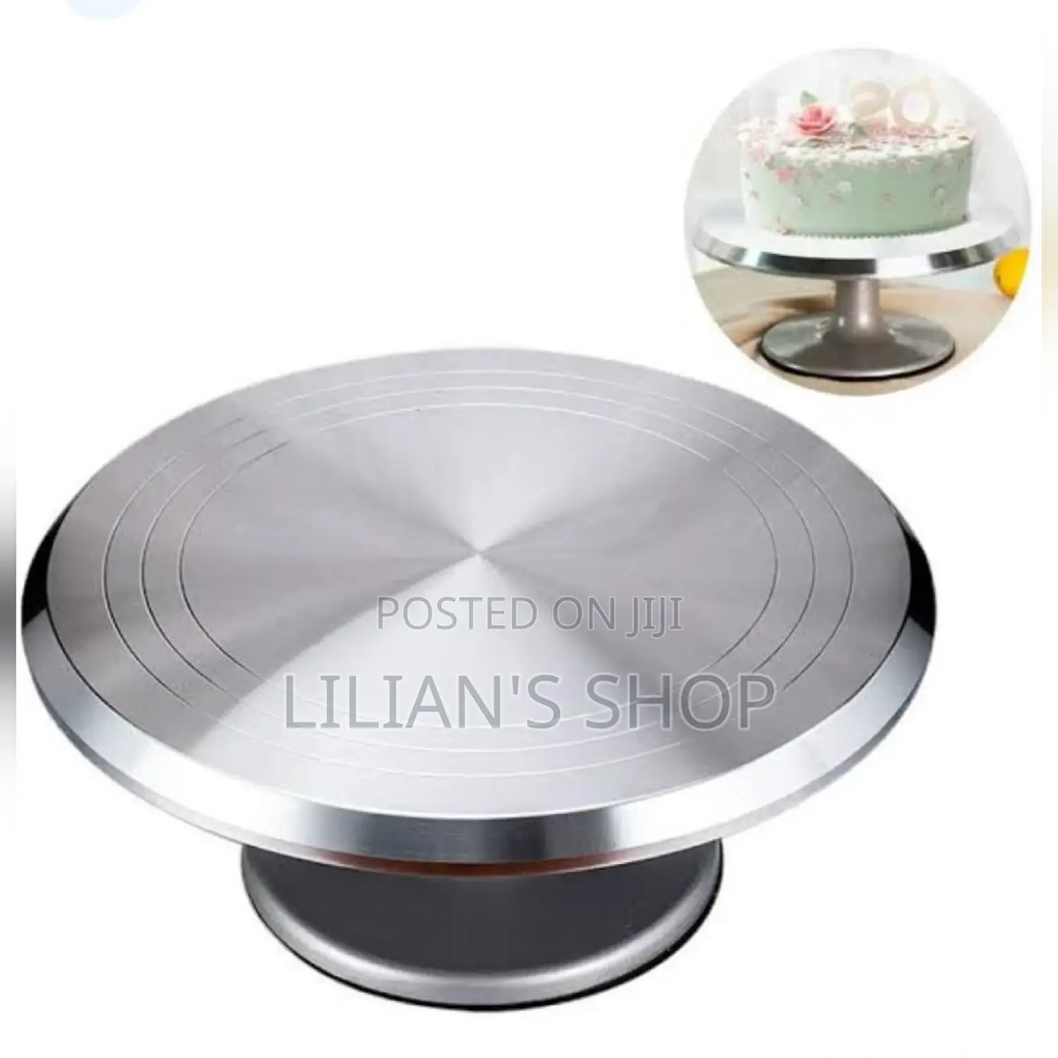 Stainless Steel Rotating Cake Turntable