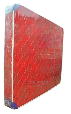 Mattress 6*6 in 6inches Quilted Density ( Red)