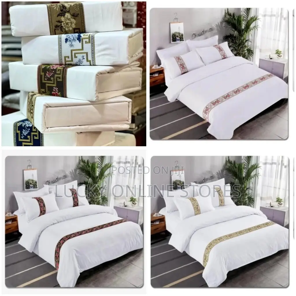 Luxury Embroidery Duvet Cover Set Fits Upto 7/7