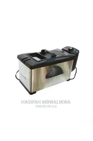 Saachi 3.0L Stainless Steel Electric Deep Fryer-Silver/Black