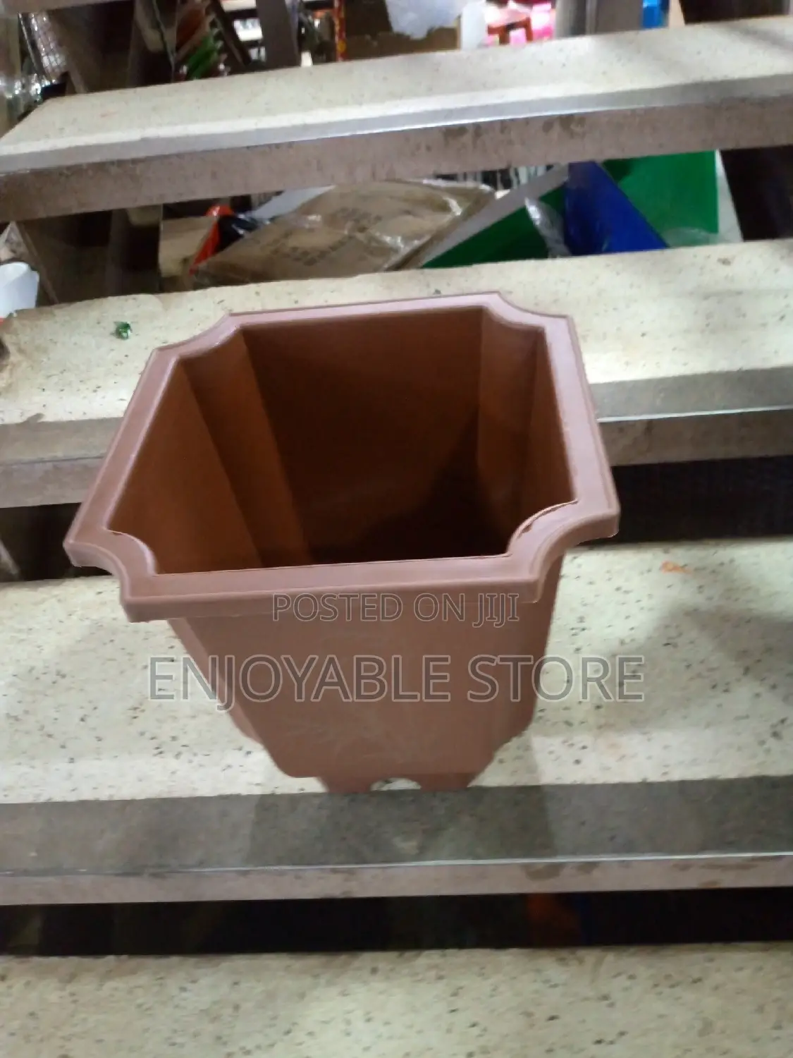 Plastic Flower Pots Squared