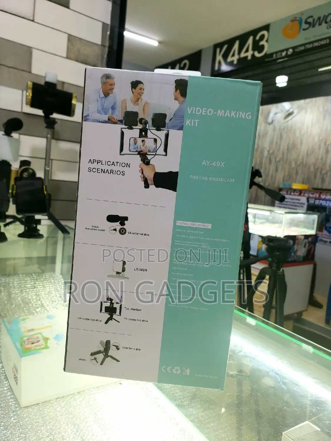 Video Making Kit (Ay49x) With Cage Stabilizer