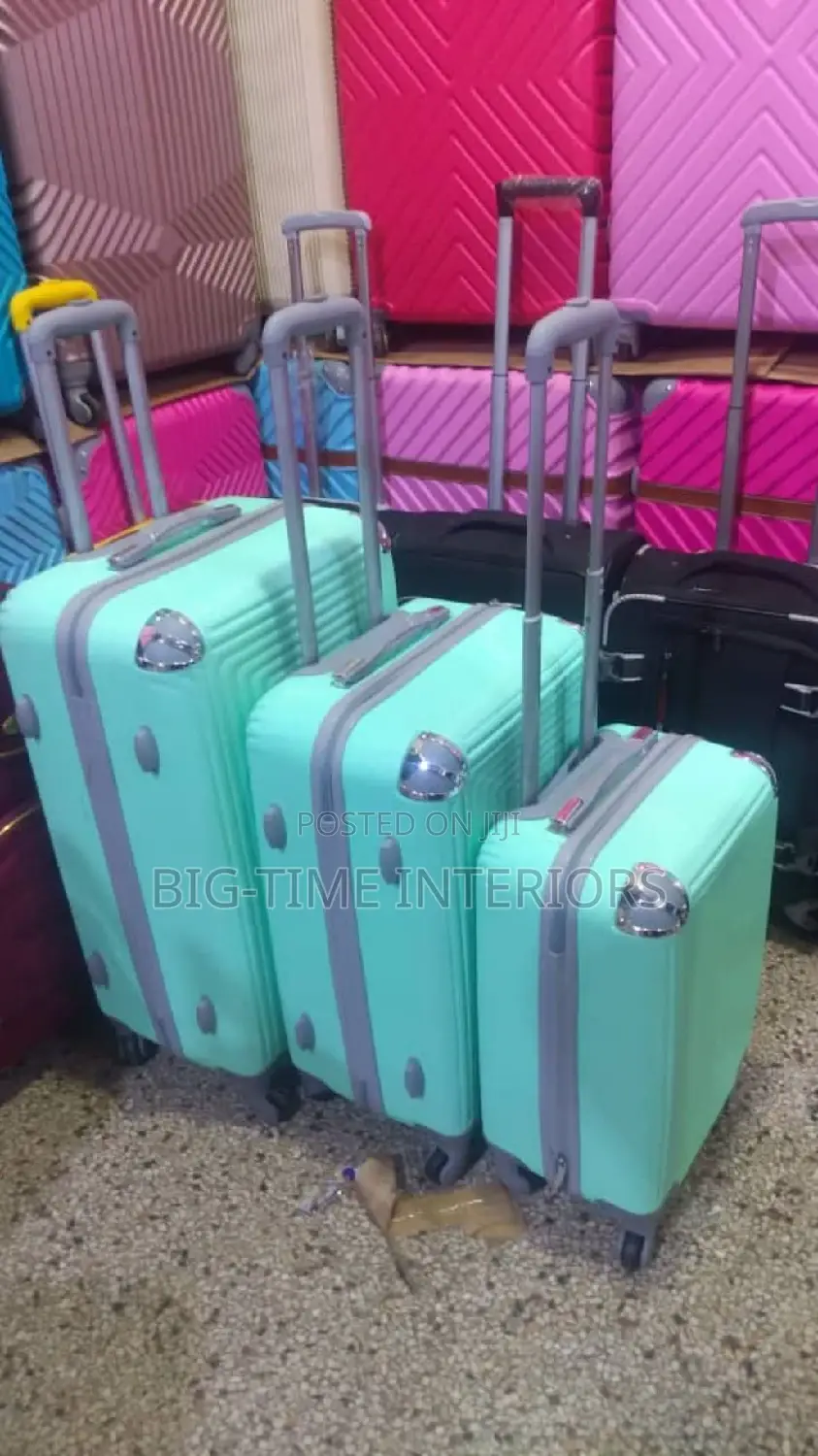3in1 Plastic Suitcase Set -Green