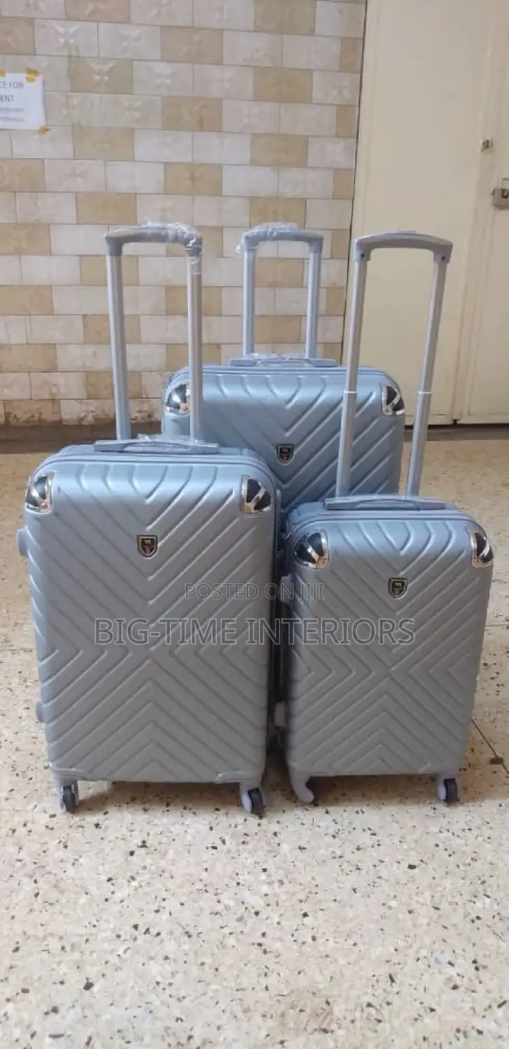 3in1 Plastic Suitcase Set- Gray