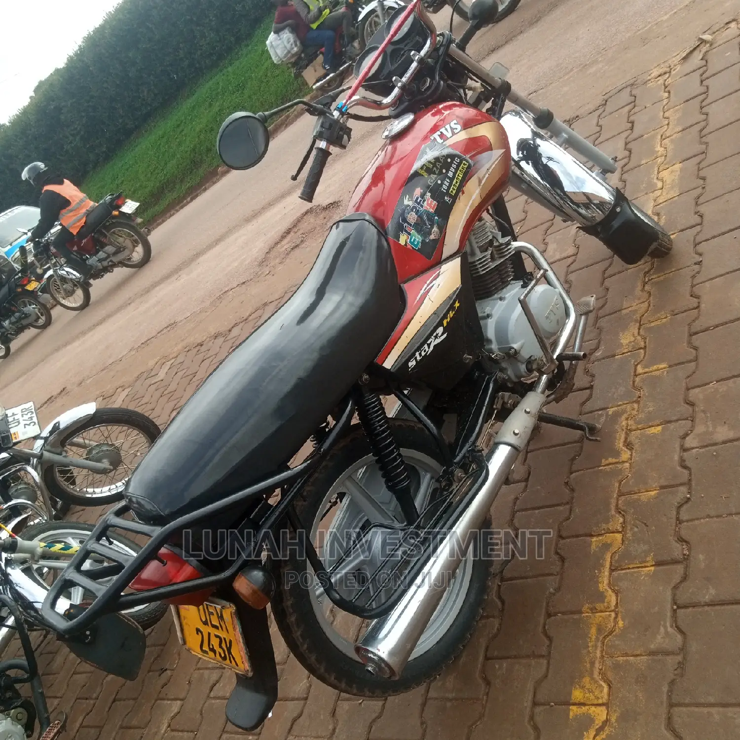 TVS XL 100 2019 Red