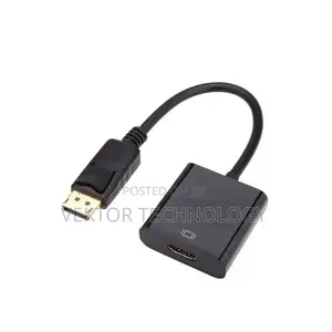 Display Port to Hdmi Adapter - Black/White
