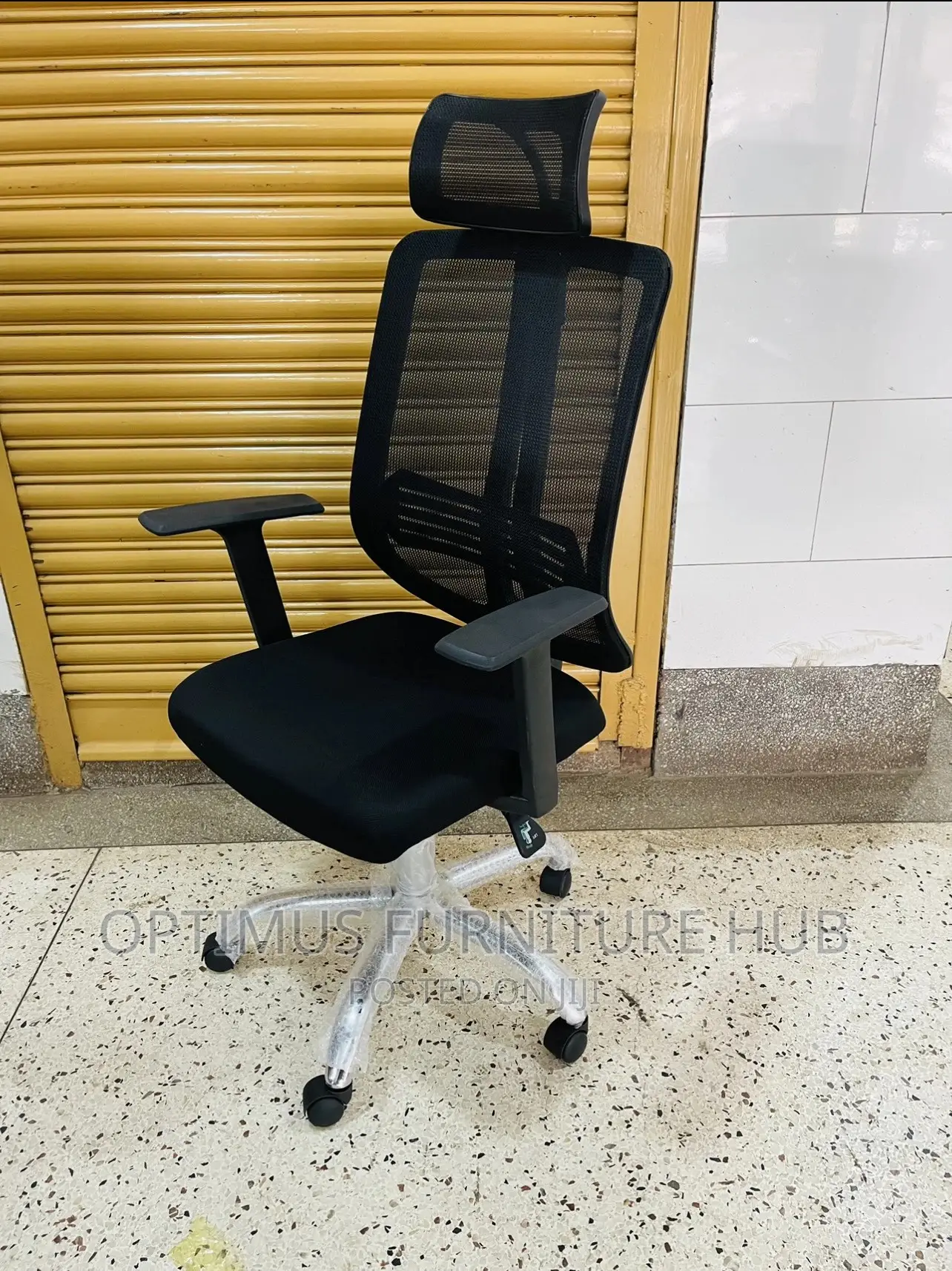 Black Netted Chair
