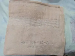 Large Cotton Bath Towels - Peach