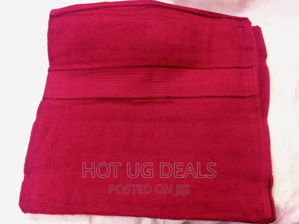 New Cotton Bath Towels - Maroon