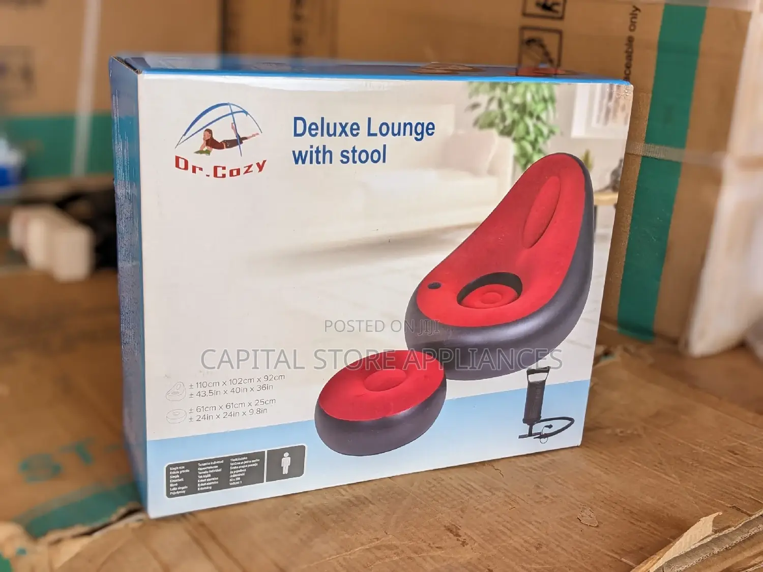Pressure Sofa Seater, Inflatable Chair With Pump
