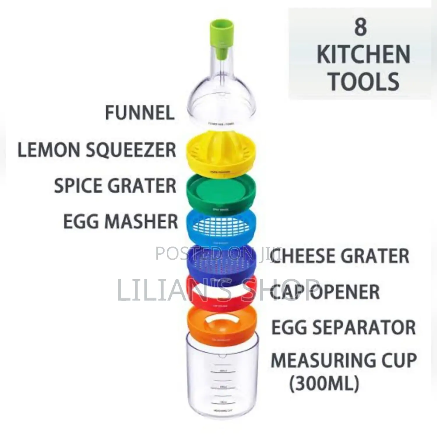 8 In1 Multipurpose Kitchen Tool Set