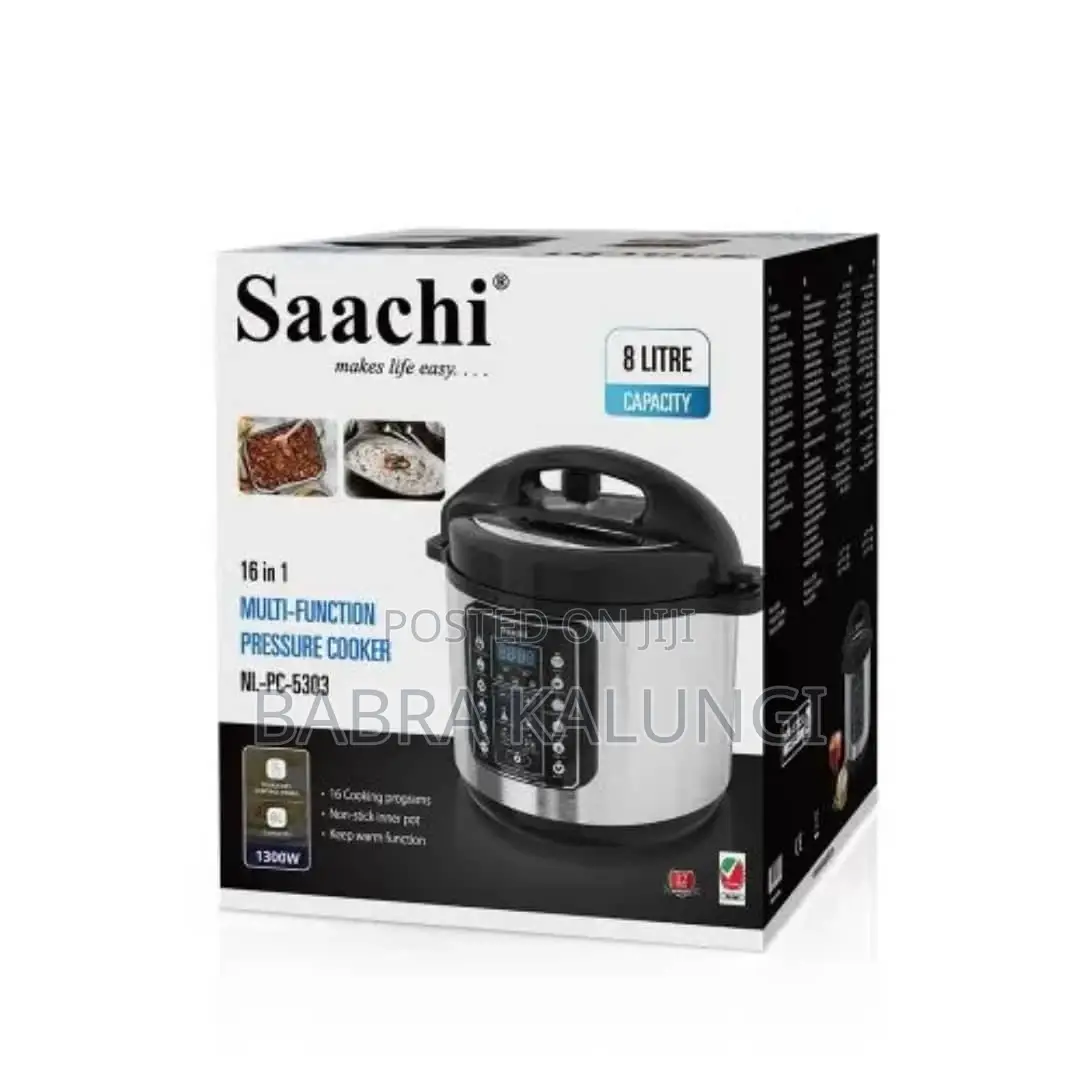 8l Saachi 16in1 Electric Pressure Cooker 1300w