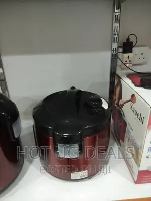 Saachi 1.8l Rice Cooker With Steaming Feature - Red