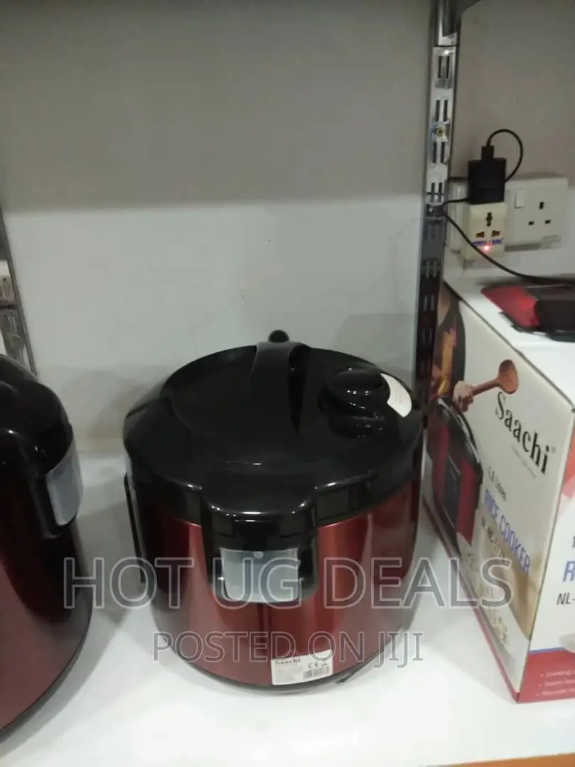 Saachi 1.8l Rice Cooker With Steaming Feature - Red
