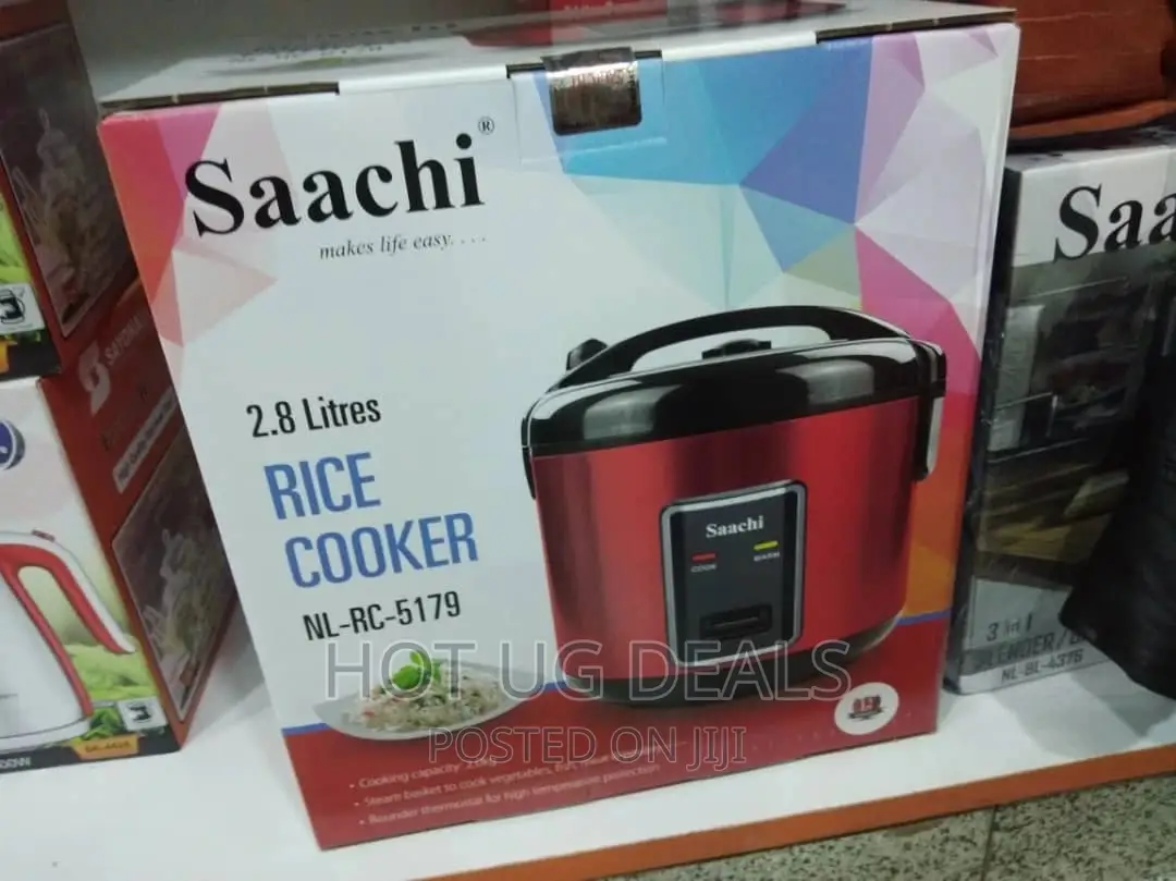 Saachi 2.8l Rice Cooker With Streaming Feature - Red