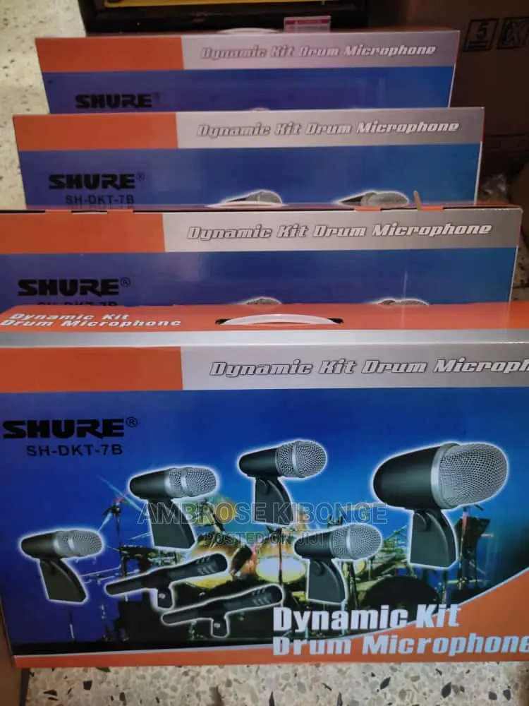 SHURE 6piece Dynamic Kit Drum Mics for Performing Recording