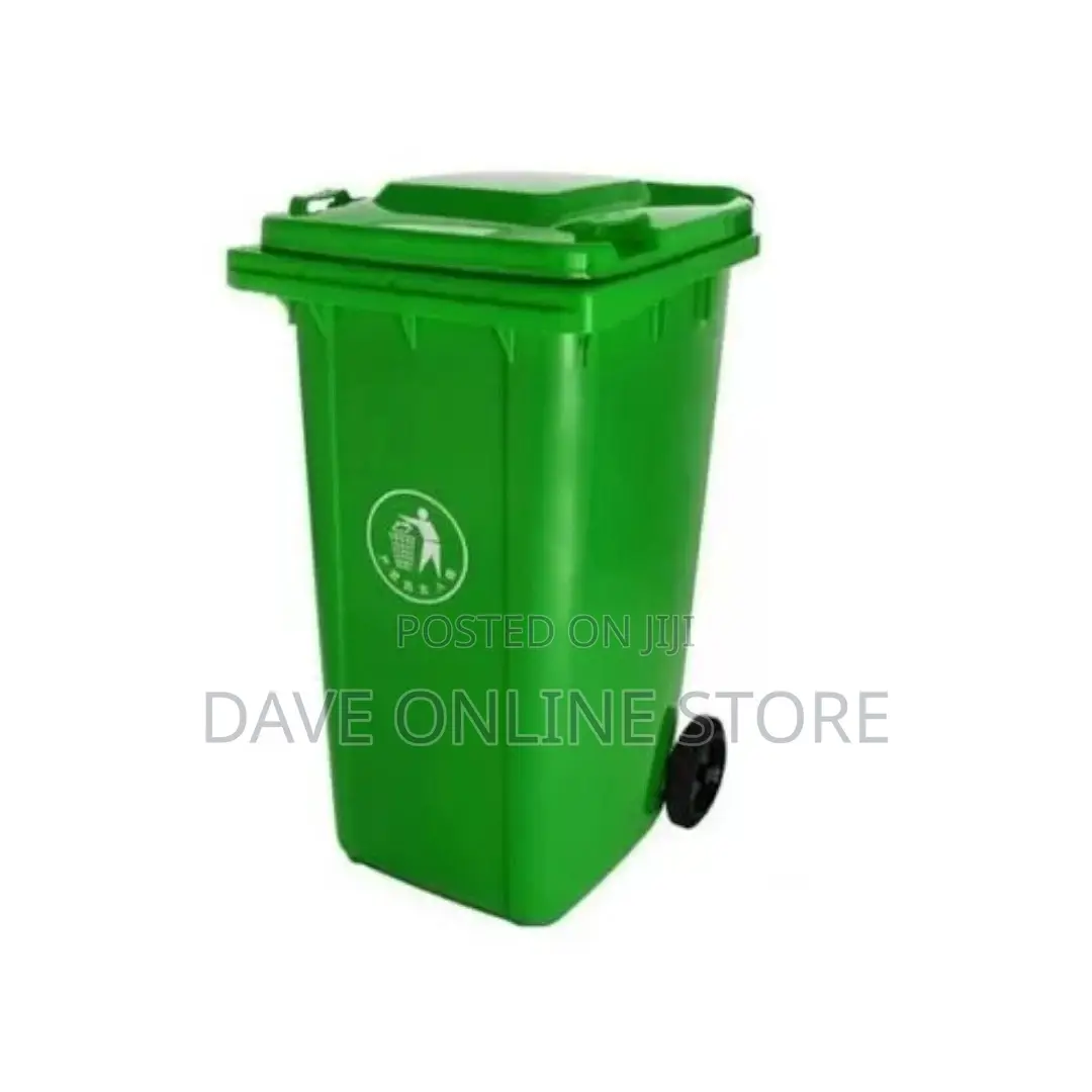Outdoor 240L Plastic Wheel Dustbin Standard Household Size
