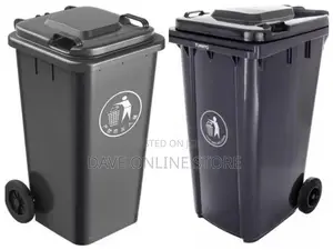 Outdoor 240L Plastic Wheel Dustbin-Black