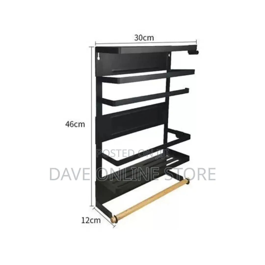 Magnetic Fridge Side Shelf Storage Organizer,