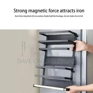 Magnetic Fridge Side Shelf Storage Organizer,
