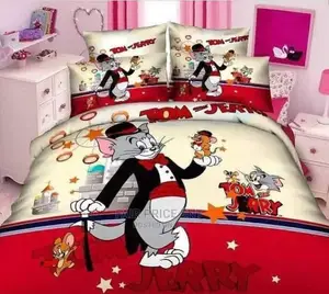 Cartooned Kids Duvet( Red)
