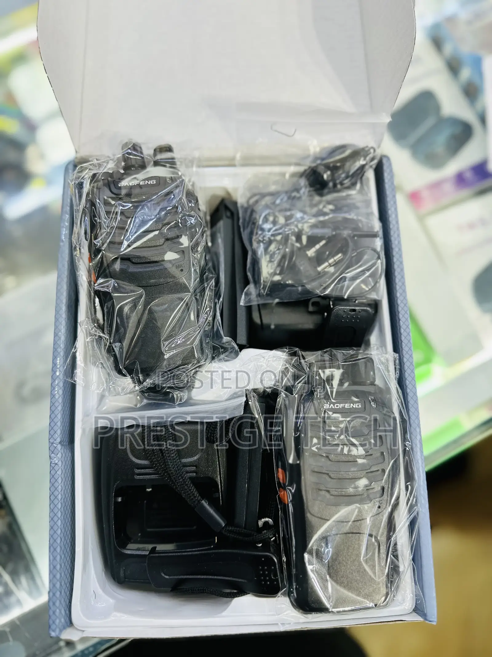 Baofeng Radio Call Walkie Talkies With Earphones(Pair)