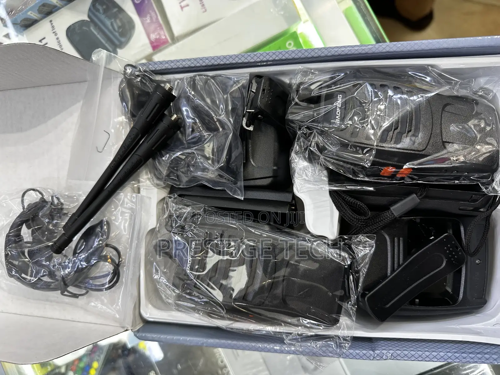 Baofeng Radio Call Walkie Talkies With Earphones(Pair)