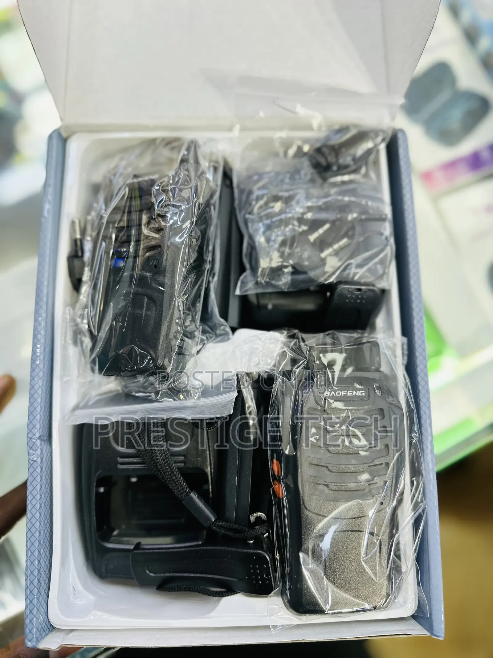 Baofeng Radio Call Walkie Talkies With Earphones(Pair)