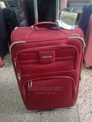 Executive Classy Cloth Suitcases Medium ( Red)