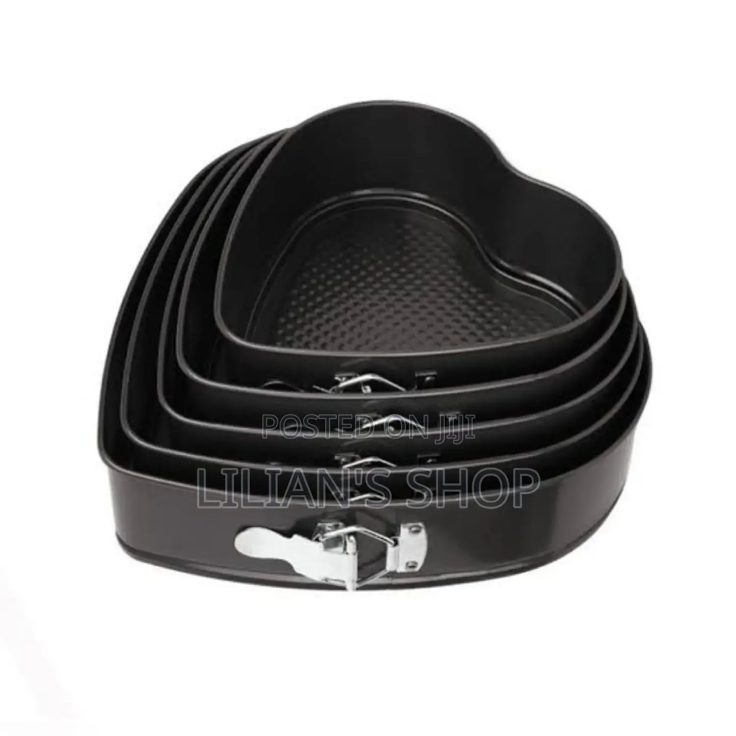 5pcs Non Sticky Heartshaped Cake Molds