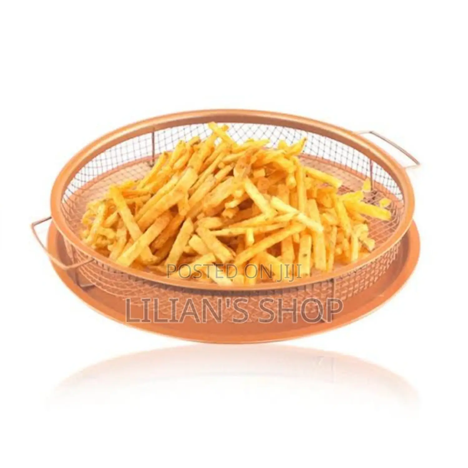 Crisper Tray 2pcs Oven Air Fryer Tray and Mesh Basket Set