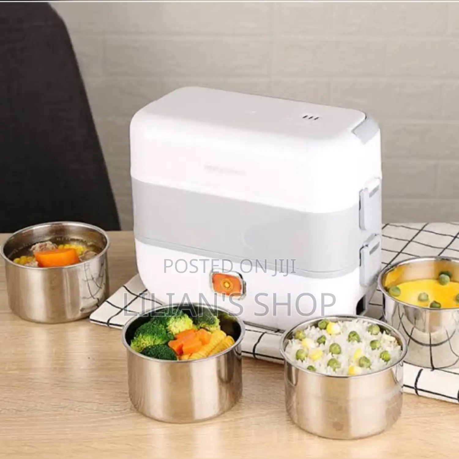 Electric Cooking Four Liner Lunch Box 2ltr 200watts